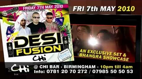 DESI FUSION NOTORIOUS JATT, FOJI, DJ TALLY, FRI 7TH MAY BHAM