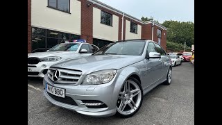 2010 10-Reg Mercedes C220 CDI AMG Sport Auto BlueEfficiency,87,000 miles,Pan Roof £5995