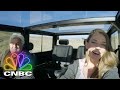 Amber arbucci and jay leno offroad in a bollinger prototype  jay lenos garage