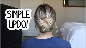 EASY UPDO HACK YOU NEED TO TRY! MEDIUM & LONG HAIRSTYLES