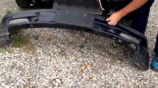 BMW E46 Front bumper Foglight And Crash Bar removal