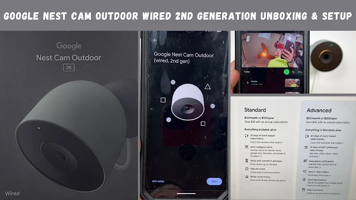 Google Nest Cam Outdoor Wired 2nd Generation Unboxing & Setup
