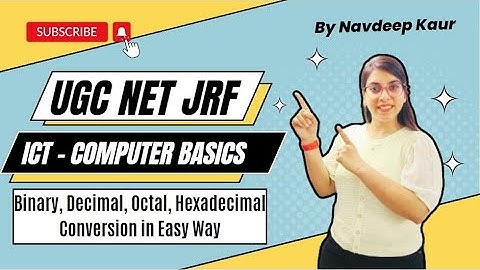 UGC NET 2023 | ICT - Computer Basics | Binary, Decimal, Octal, Hexadecimal Conversion in Easy Way