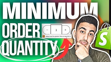 How To Set Minimum Order Quantity Rule In Shopify
