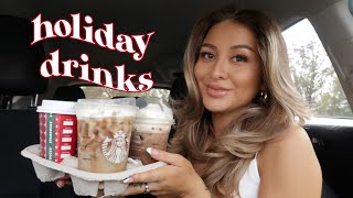 Trying Starbucks holiday drinks 2021 | YesHipolito