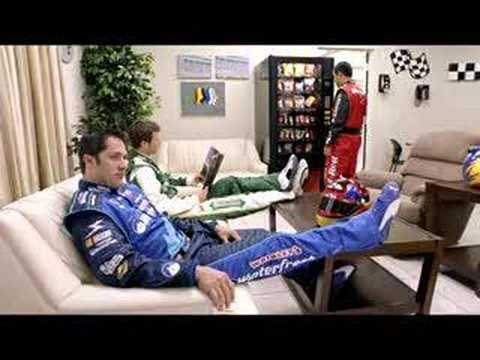 A funny ad starring the Wrigley's Racing team of Juan Pablo Montoya, Reed Soreson, David Stremme and Kasey Kahne