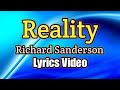 Reality  richard sanderson lyrics