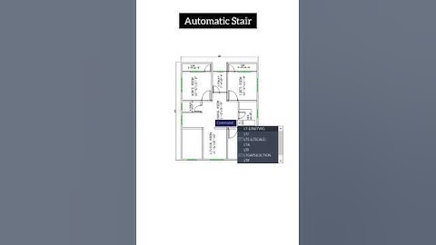 Learn! how to generate automatic stair in autocad #shorts #shortsfeed #autocad