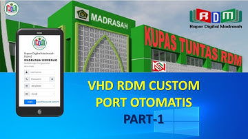 Part-1 | VHD Rapor Digital Madrasah Kostum | Bisa akses phpmyadmin