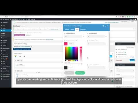 Native theme. Animated heading module