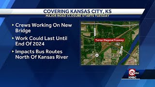 Bridge replacement to impact traffic on the Turner Diagonal in Kansas City, Kansas