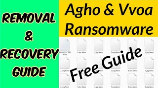 Agho File virus Ransomware [.Agho] & Vvoa virus Removal and Decrypt Guide to Recover Encrypted Files
