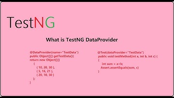 What is TestNG DataProvider and How to implement  ?