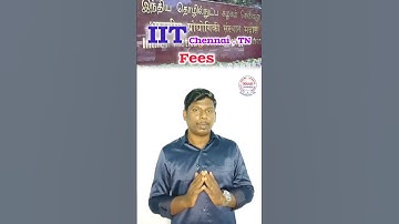 IIT Chennai Fees Structure part 1 👍         #iit #iitchennai #jee #jeemain #jeeadvance