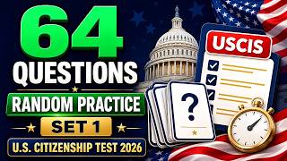 64 U.S. Citizenship Test Questions Random Practice | Set 1