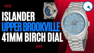 Islander Upper Brookville Dress Watch 41mm Birch Dial  Just 10.3mm thin