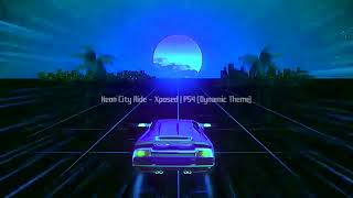 PS4 Dynamic Theme - Xposed | Neon City Ride
