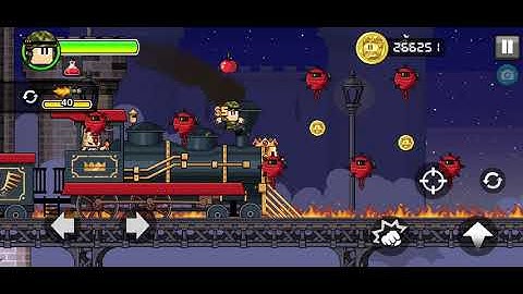 Dan The Man - How to Pass The Train Level in Stage 8-4-3 Without Taking Damage?