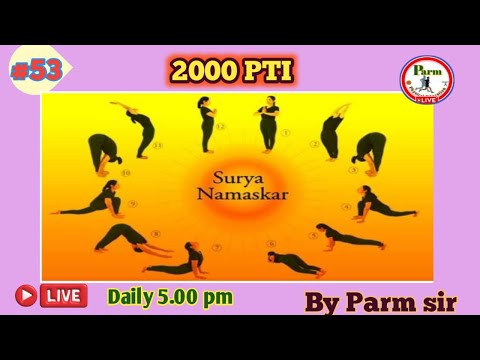 Live-53/Surya Namaskar: Salutations to the Sun /THEORY + MCQ / 2000 PTI /Master cadre /PSTET /HTET