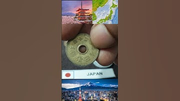 Japan coins with map, anthem, locations and flag. #commemorativecoins #money #coincollection #coin