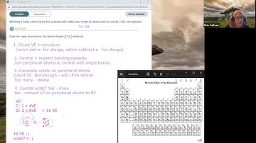 Writing Lewis structures for a molecule with one central atom and no octet rule exceptions