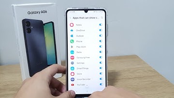How to enable or disable notifications on the Galaxy A06 lock screen