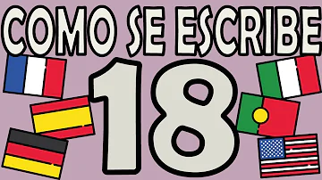 ¿Cómo se escribe 18?