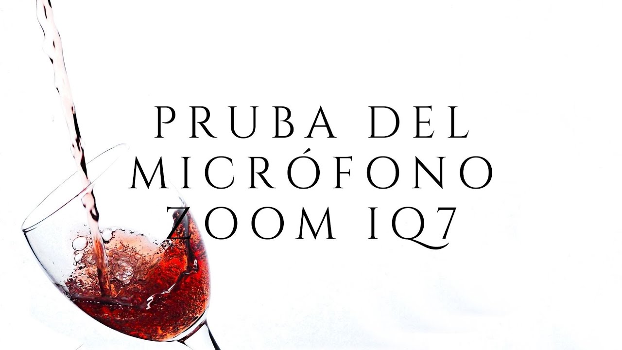 Prueba sobre el Micrófono ZOOM IQ7