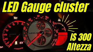 How to install LED gauge cluster lights on a Lexus IS 300, Altezza | 1998 - 2005 (1st generation)