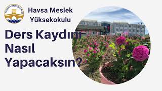 Yeni OBS Ders Kayıt İşlemleri
