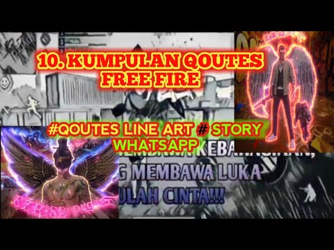 QOUTES FREE FIRE LINE ART KEREN TERBARU 
