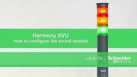 How to configure the sound module for XVU tower light?