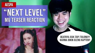 Banyak Cobaan Di Sini! | aespa 에스파 'Next Level' MV Teaser REACTION (Indonesia)