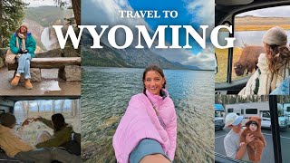travel with me in a van: going to yellowstone, we saw moose, and grand teton!