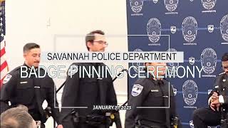 SPD Badge Pinning Ceremony: Jan. 31, 2025