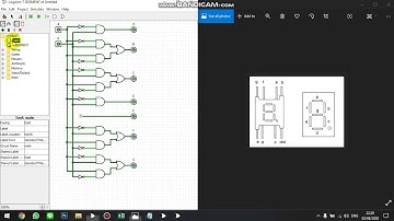 CARA MEMBUAT RANGAKAIAN DENGAN 7 SEGMENT