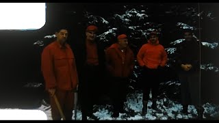 1957 Michigan Deer Hunting in Winter at Camp in a Forest with lots of snow