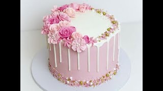 أفكار تزيين الكيك باللون الوردي و الابيض    Idées de décoration de gâteaux en rose et blanc