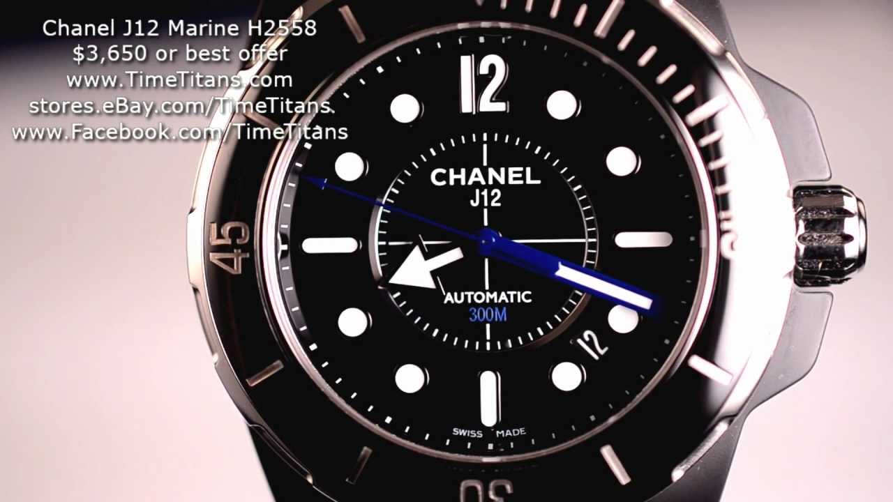 Chanel J12 Marine H2558 42MM Automatic Black Ceramic 300M Rubber