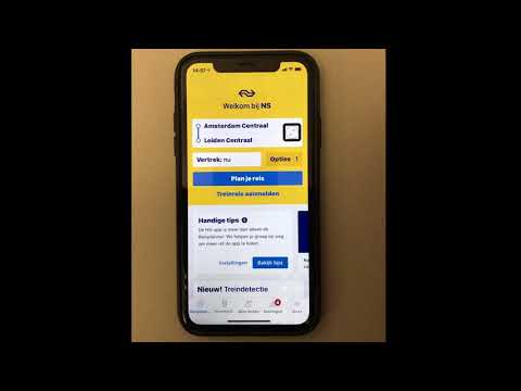 Reizen met de NS app op de iPhone