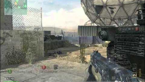 MW3 - Cross-Map Throwing Knife on Dome!