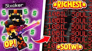 I BECAME *VERY* POWERFUL IN THE FIRST *24 HOURS* OF SOTW! (RICH) | Minecraft Dungeons | EnchantedMC