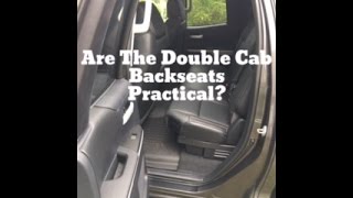 Are The Toyota Tundra Double Cab Backseats Practical?