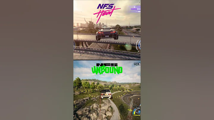 Jump Challenge || NFS Heat Vs NFS Unbound #nfs #eagames #ea #jump #gaming #racing #fyp #shorts