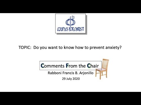 COMMENTS FROM THE CHAIR with Bro Bong Arjonillo - 29 July 2020