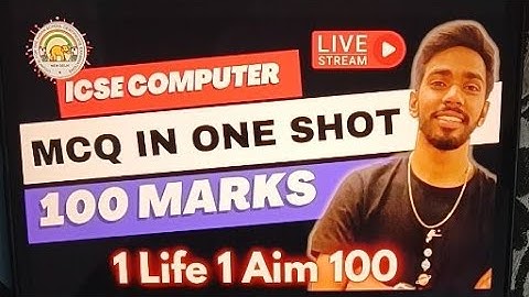 MCQ ONE SHOT Computer Class 10 ICSE Crash course java 10
