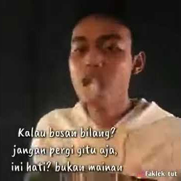 Kalo bosan bilang? Jangan pergi gitu aja •ini hati bukan mainan