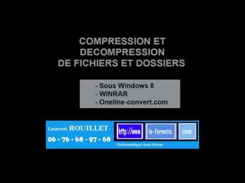 Decompresser fichier rar avec windows 10