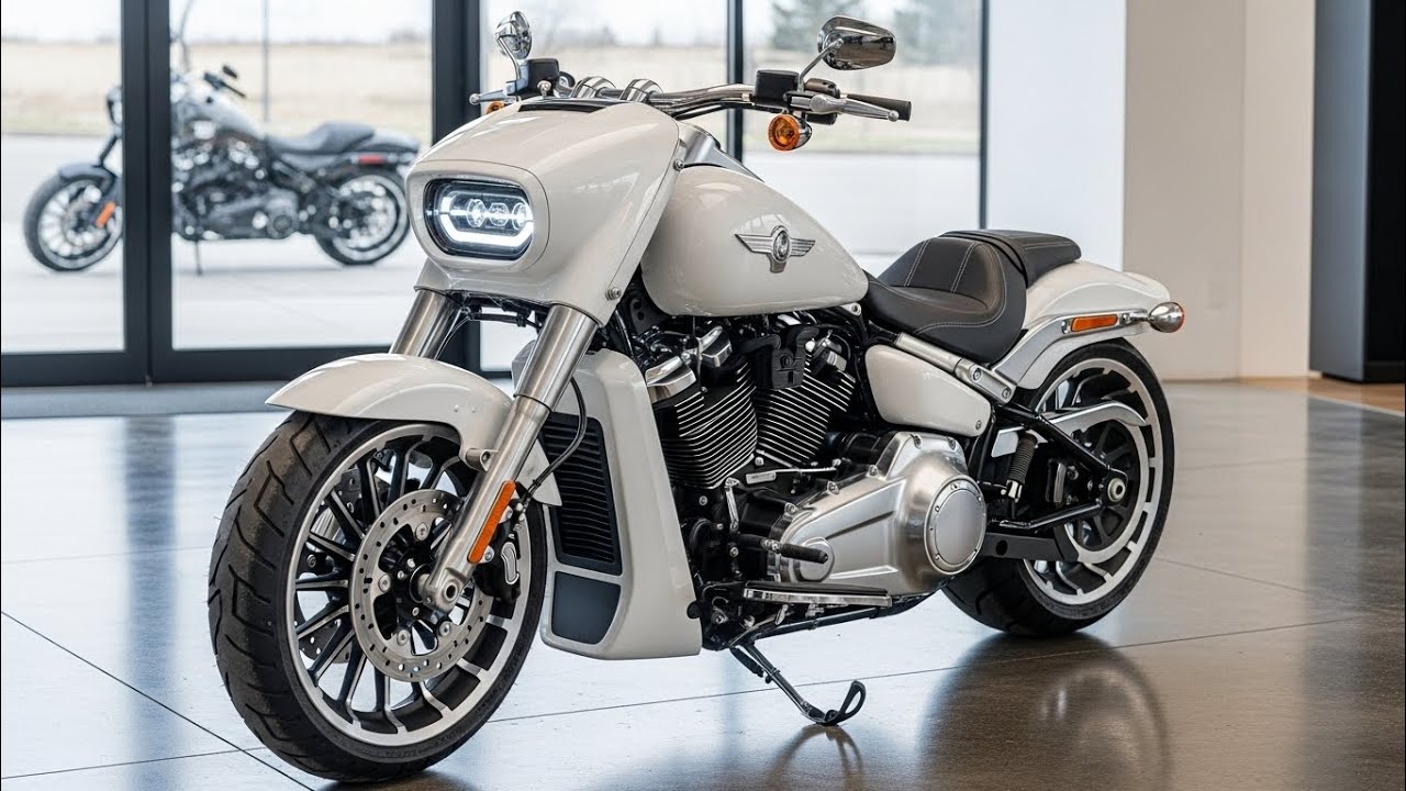 Harley Fat Boy White Ghost 2026 года | Всего выпущено 1990 экземпляров — Защитите свой мотоцикл, ...