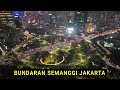 Drone bundaran semanggi jakarta malam hari 2023